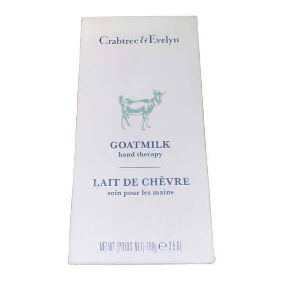 CRABTREE & EVELYN Goat Milk Hand Therapy Cream FSz  *NEW BOXED* Minor Box Damage - Picture 3 of 7
